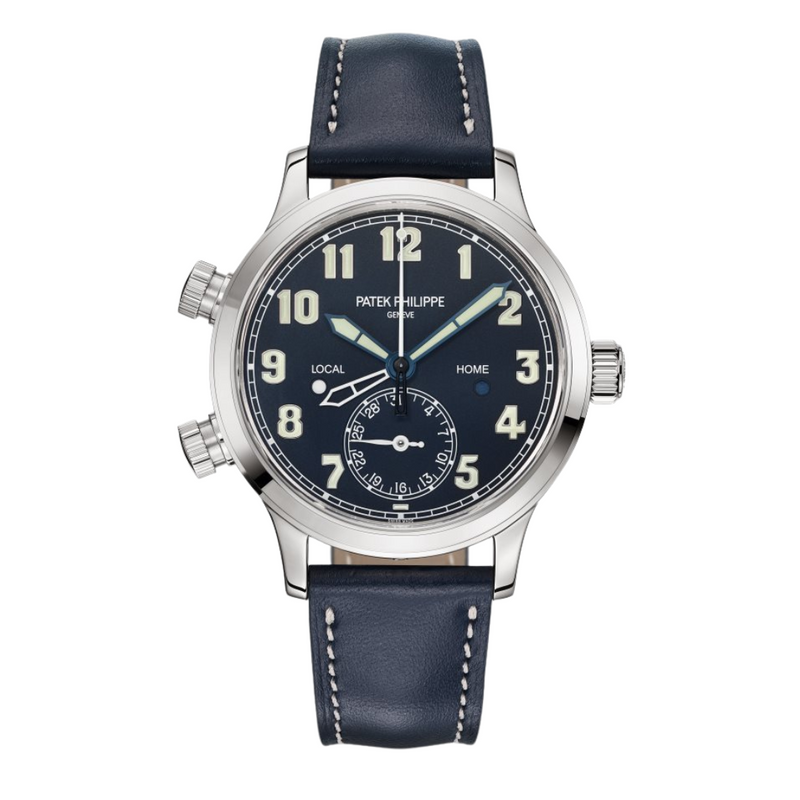 Patek Philippe Calatrava Pilot Travel Time Blue Dial