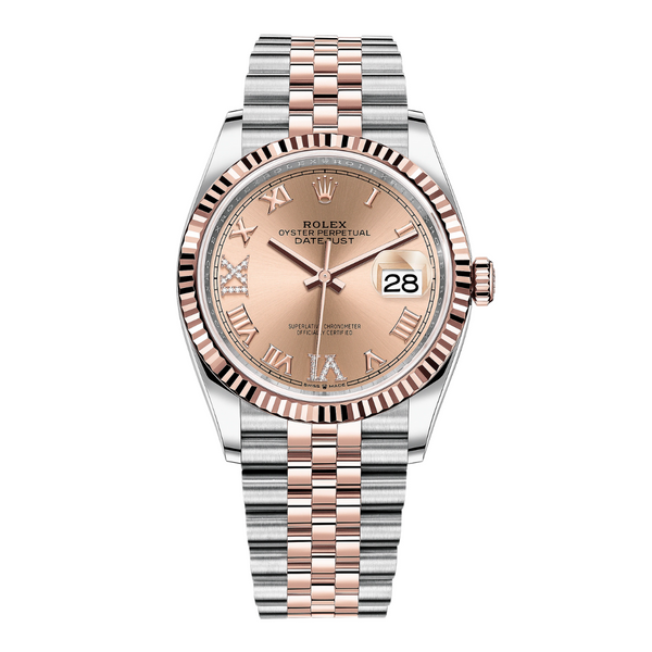 Rolex Datejust 36 Rose Roman Diamond Dial