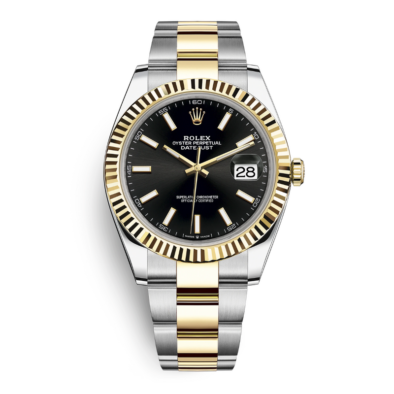 Rolex Datejust 41 Two-Tone Black Index Dial