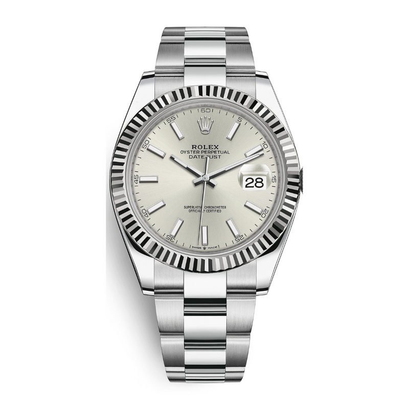 Rolex Datejust 41 Silver Index Dial