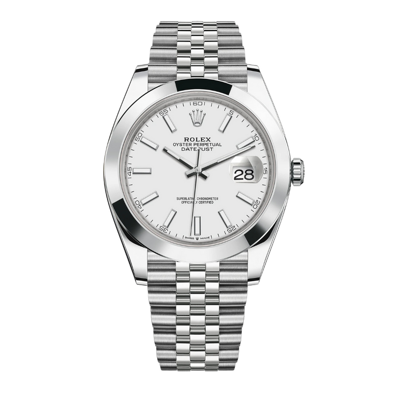 Rolex Datejust 41 White Index Dial