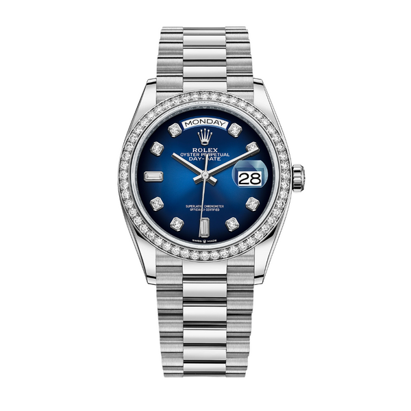 Rolex Day-Date 36 Blue Ombre Diamond Dial