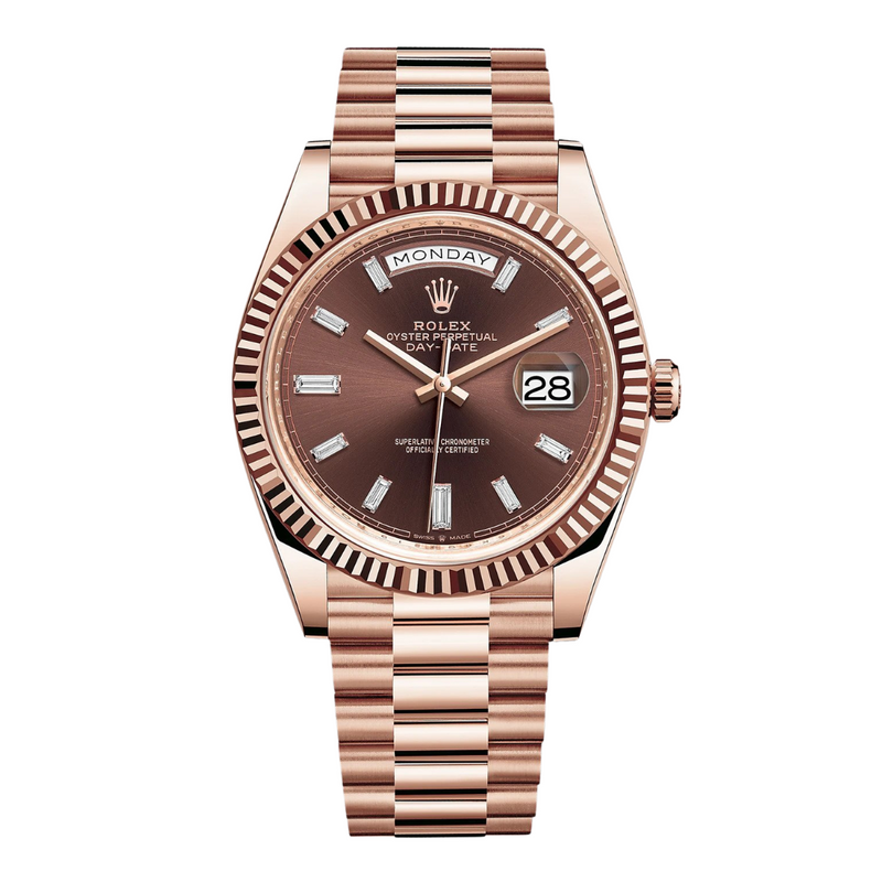 Rolex Day-Date 40 Chocolate Diamond Dial