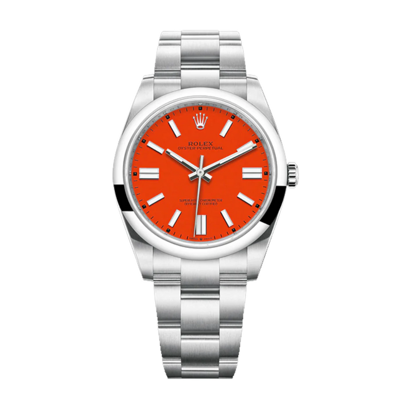 Rolex Oyster Perpetual 41 Coral Red Dial